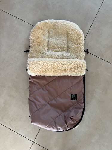 Fußsack lammfell beige - fußsack,