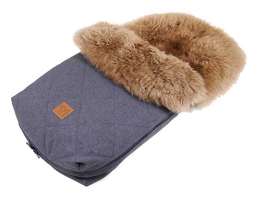 Kaiser lammfellfußsack navy - lammfellfußsack,