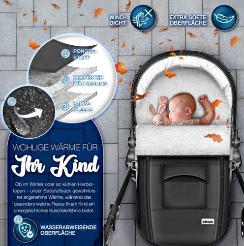 Kiduku kinderwagen fußsack - kiduku, kinderwagen-fußsack